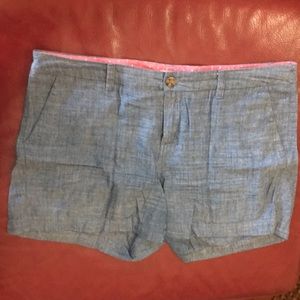 Merona Linen / chambray Shorts Size 14